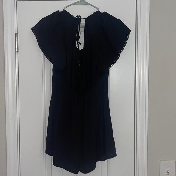 Black Cute Romper Fun Tie in the Back! - Picture 3 of 5